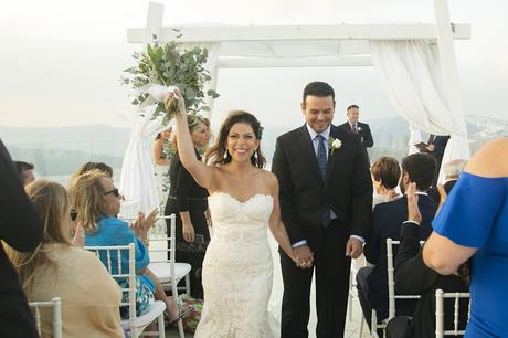 Destination wedding planner in Santorini: Ashley & David wedding