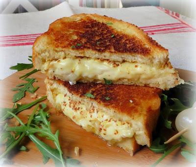 Classic Grilled Cheese with Marinated Onions