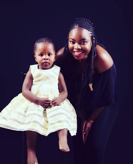 Yvette Obura with her daughter Mueni