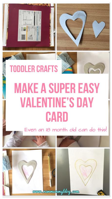 Easy toddler Valentine’s Day card