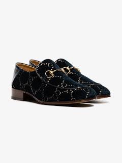 Either Way, Rock It Your Way: Gucci Blue Marine Mister Velvet Loafers Either Way, Rock It Your Way: Gucci Blue Marine Mister Velvet Loafers