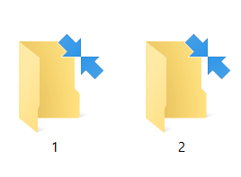 Remove Blue Arrows Icon on Compressed Files and Folders in Windows 10