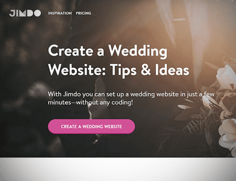 best wedding websites jimdo