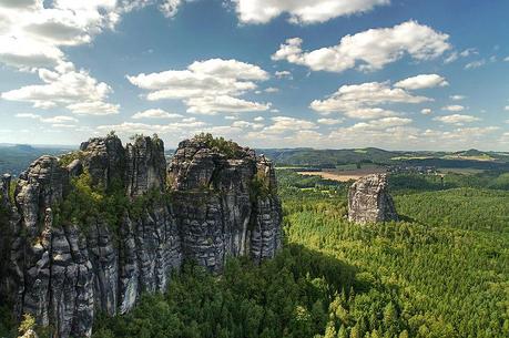 Elbe Sandstone Mountains near Dresden.