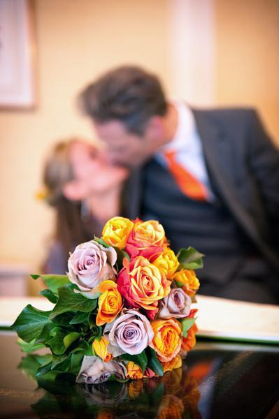 An intimate, colourful and different wedding day