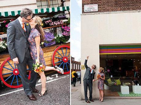 An intimate, colourful and different wedding day