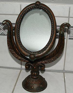 Old make-up mirror.