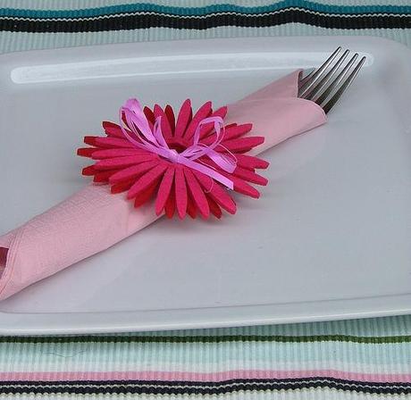 tablescape pink eggs & gerbera