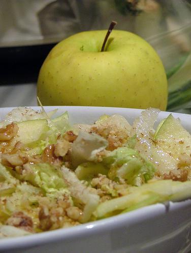 fennel, apple, nuts salad - insalata finocchi, mele e noci