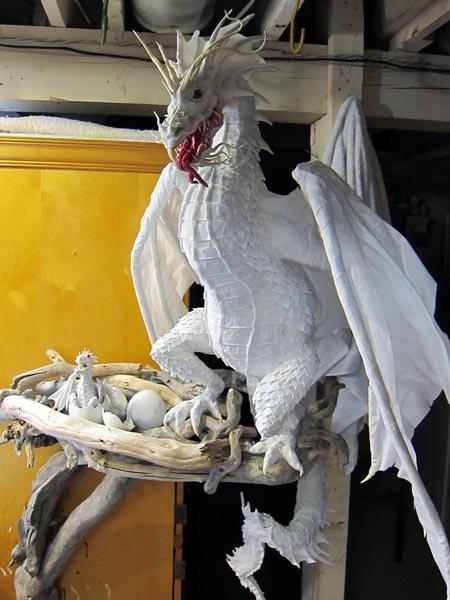 New Paper Mache Baby Dragon