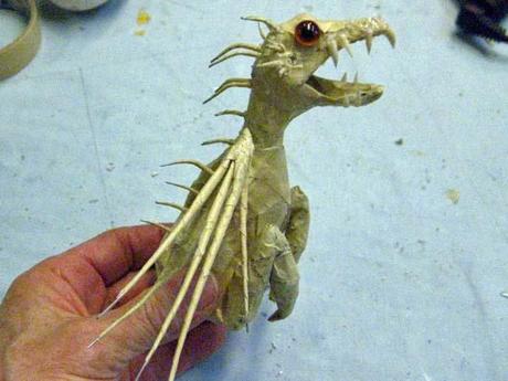 New Paper Mache Baby Dragon