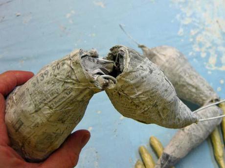 New Paper Mache Dragon- feet, arms, body