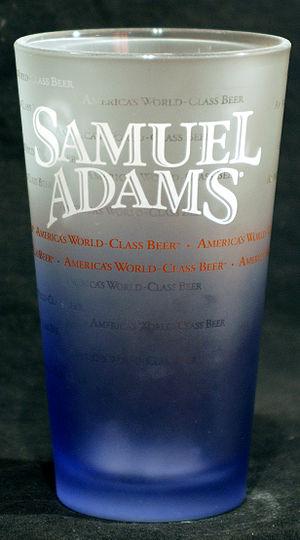 Samuel Adams beer glass