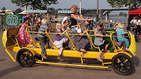 Pedal Powered Bus Fun Children
