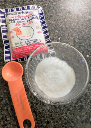 Gelatin-free Strawberry & Lemon Panna Cotta - Measure Agar-agar powder