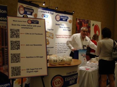 Using QR codes at a trade showby Eggland's Best