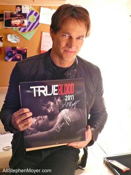 Charity auction of signed True Blood calendar for Brentwood Theatre