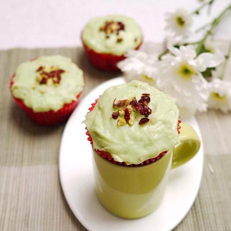 Cranberry Pistachio Cupcakes