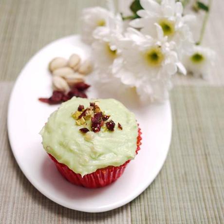 Cranberry Pistachio Cupcakes