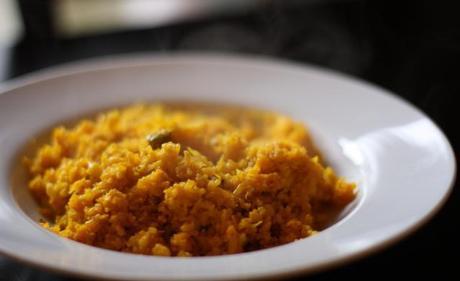 Savory Raw Saffron “Rice” Recipe