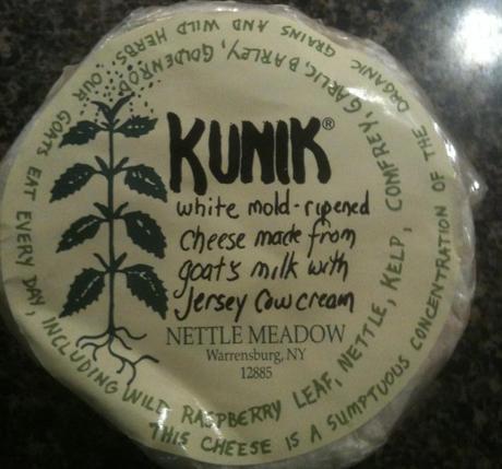 From the market: Nettle Meadow Kunik cheese.