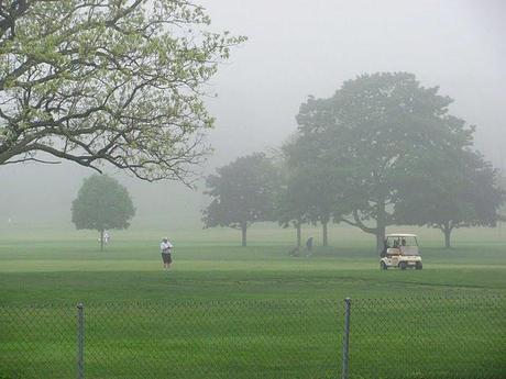 Golfing-in-Fog-at-Bethpage-Golf-Course