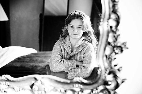 little girl on a wedding day