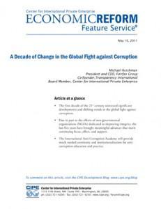The global fight against corruption