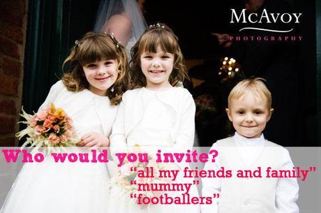 children at weddings survey with McAvoy Photography