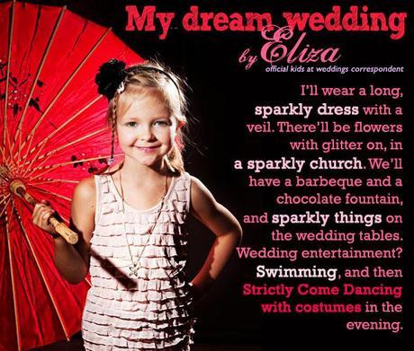 Kids wedding survey Eliza's dream wedding