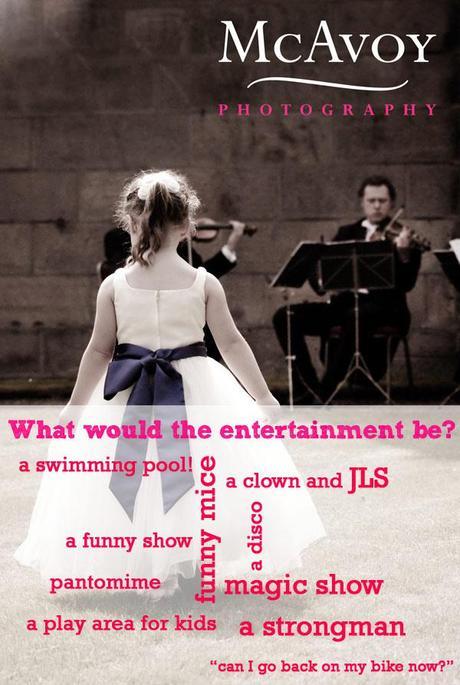 children at weddings survey with McAvoy Photography