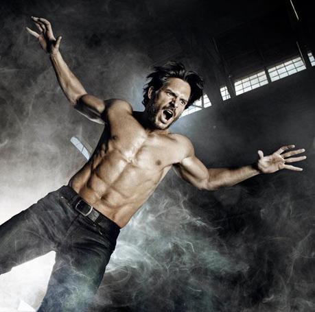 Joe Manganiello looking mighty fit and wolfie in Men’s Health