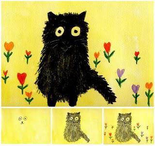 Maud Lewis Cat Painting