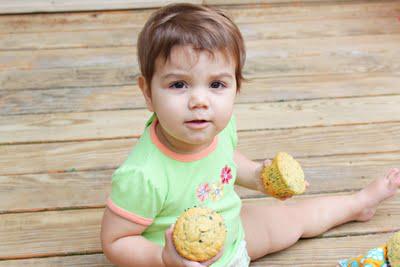 Savory polenta herbed muffins