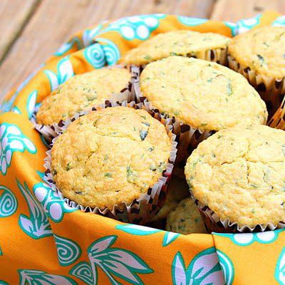 Savory polenta herbed muffins