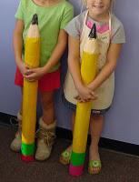 Giant Paper Mache Pencils