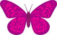 pink butterfly clip art