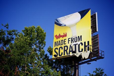 Bojangles dripping batter billboard