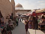 The bazaars in-between the historic buildings