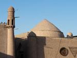 Mud brick buildings in Khivas Ichon Qala