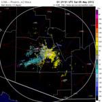 Light migration in central and southeast Arizona 5-5-2012