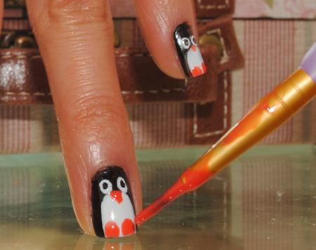 penguin-nail-art