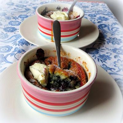 Blueberry Cake For Two