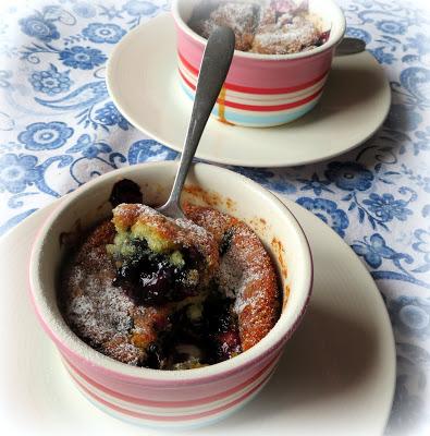 Blueberry Cake For Two