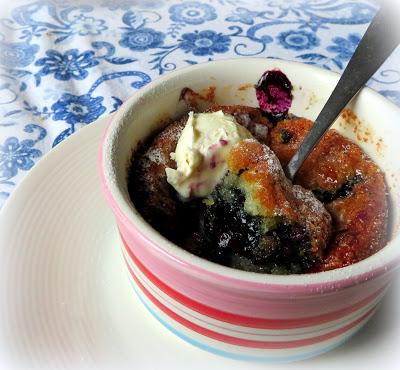 Blueberry Cake For Two