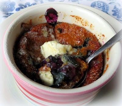 Blueberry Cake For Two