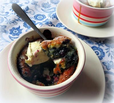 Blueberry Cake For Two