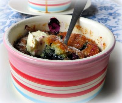 Blueberry Cake For Two