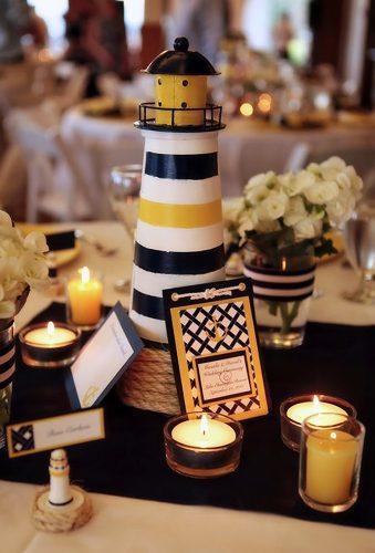 nautical wedding decor ideas wedding centerpiece Abby Photography