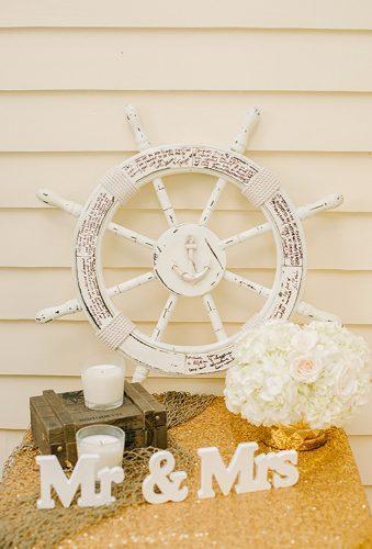 nautical wedding decor ideas reception details Krista Mason Photography